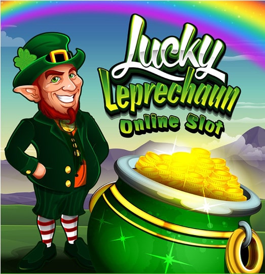 Логотип игрового автомата Lucky Leprechaun.